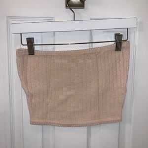 Knit tube top